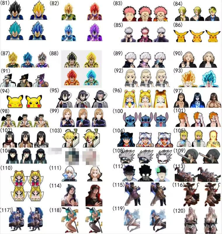Premium Anime Decorative Stickers for Cars, Laptops, and Gifts-sku-14