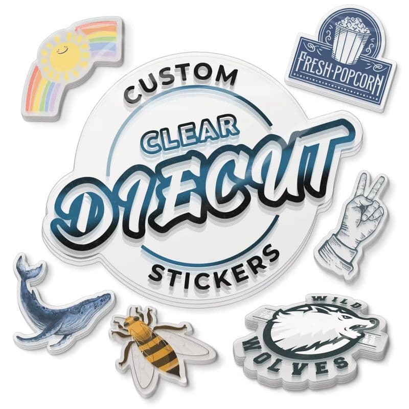 Pelekat Die-Cut Vinyl Kalis Air Tersuai untuk Penjenamaan dan Promosi-sku-11