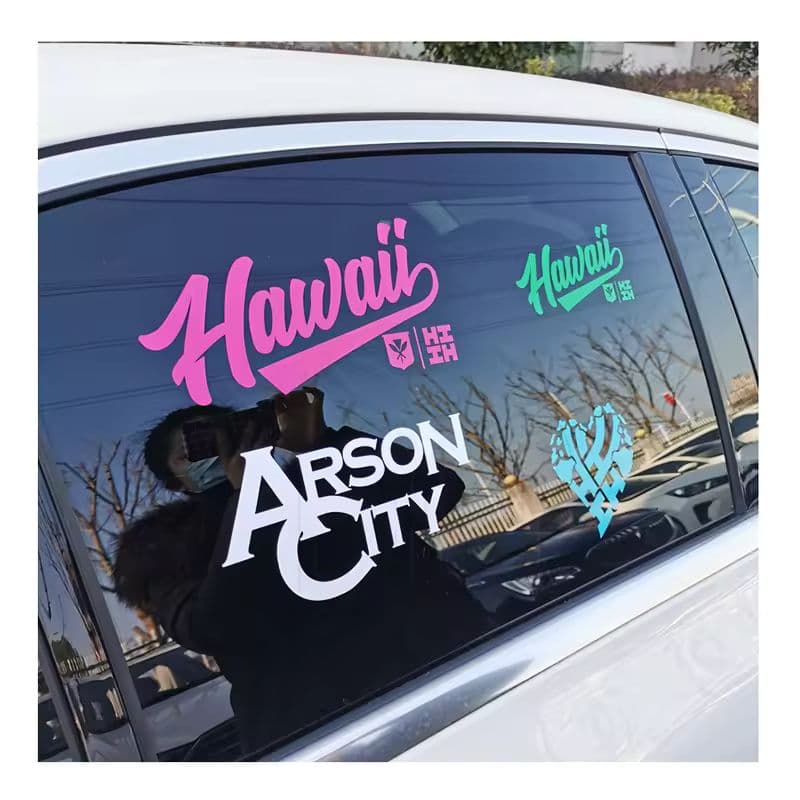 Custom Die Cut Weatherproof Vinyl Stickers for Vehicle Branding-sku-10