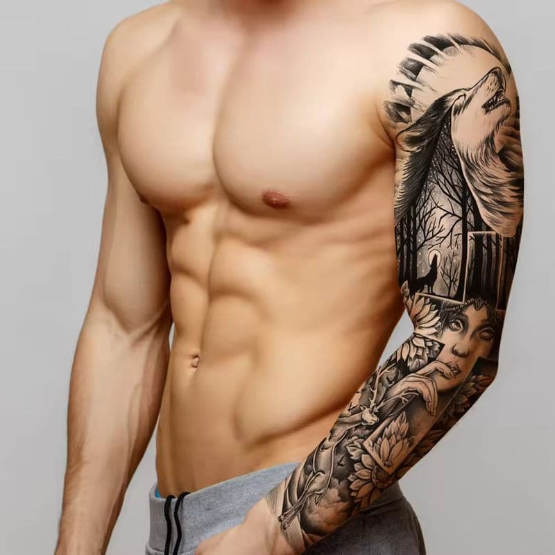 Langlebige, schweißhemmende temporäre Tattoo-Aufkleber für Körperdekorationen-sku-11