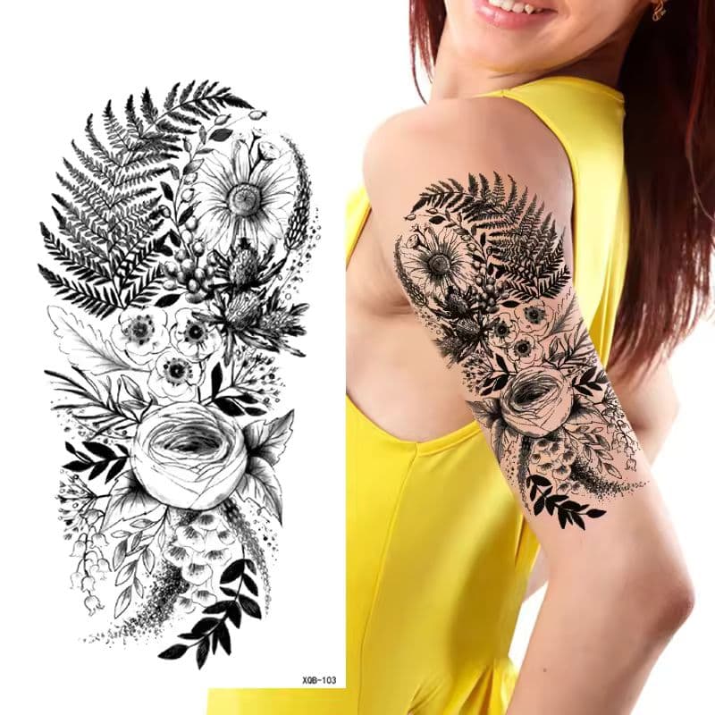 Großhandel Kreative Vollarm Temporäre Tattoo Aufkleber für B2B-sku-0