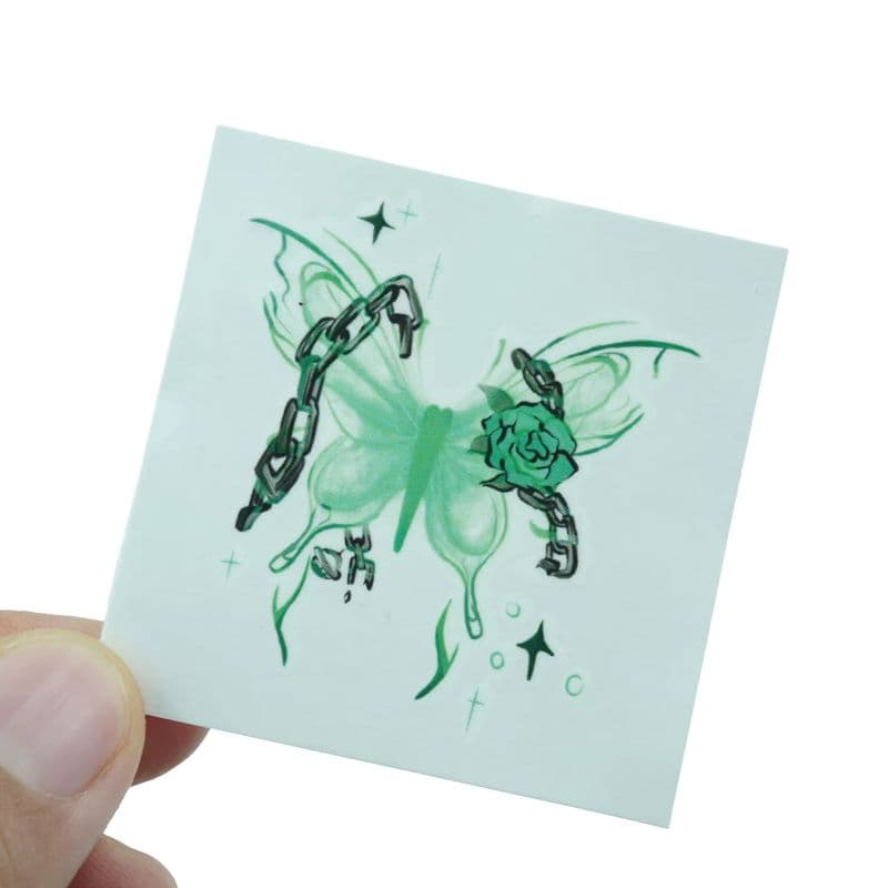 Benutzerdefinierte wasserdichte Schmetterling Tattoo Aufkleber für Werbezwecke-sku-8