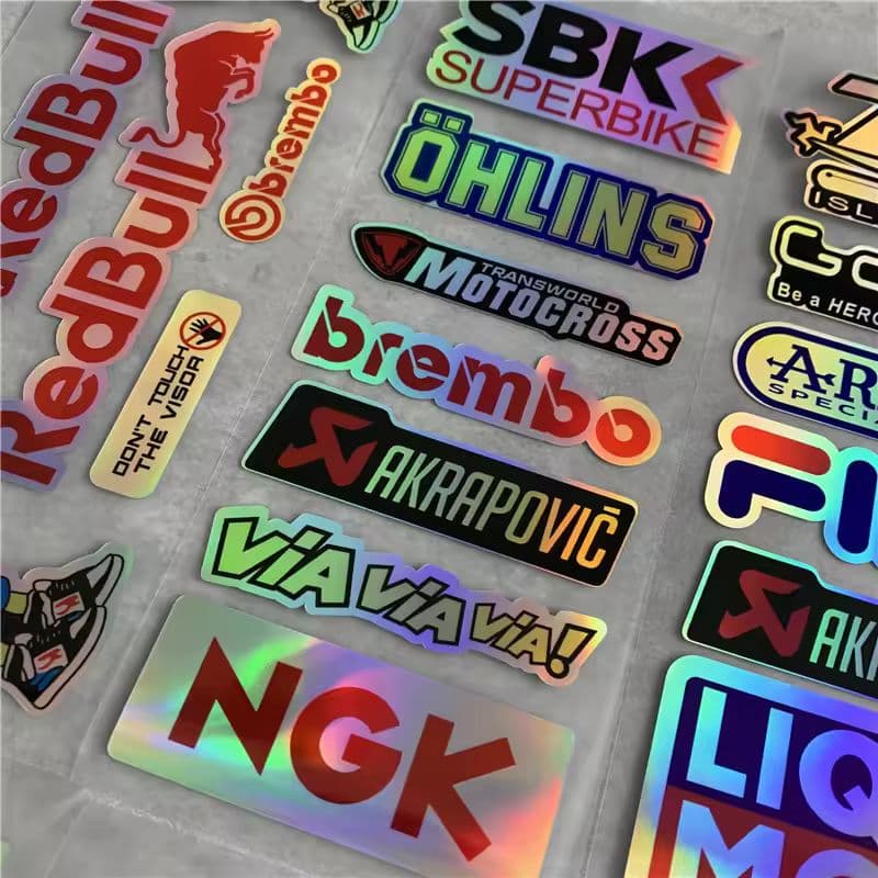 Pelekat Vinyl Tersuai untuk Motocross, Basikal dan Skuter-sku-3