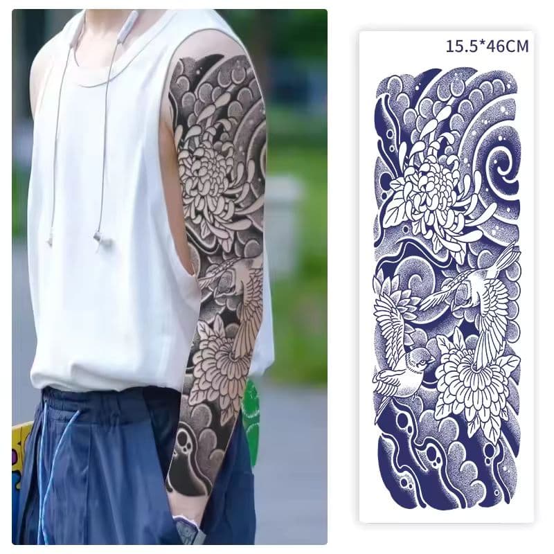 Professional Semi-Permanent Herbal Juice Tattoo Stickers for B2B Applications-sku-5