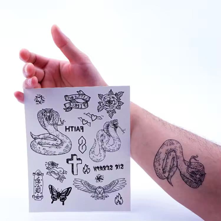 Wholesale Custom Temporary Tattoos for B2B Promotions and Events-sku-3