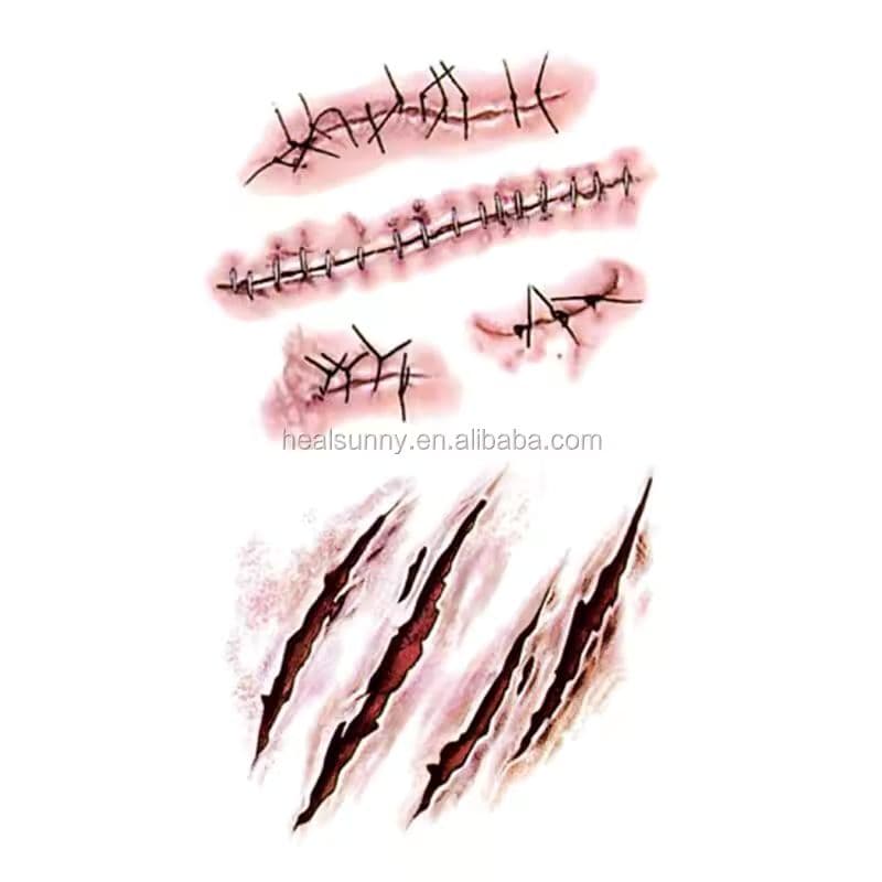 Versatile Waterproof Temporary Tattoos for Pranks and Special Effects-sku-8